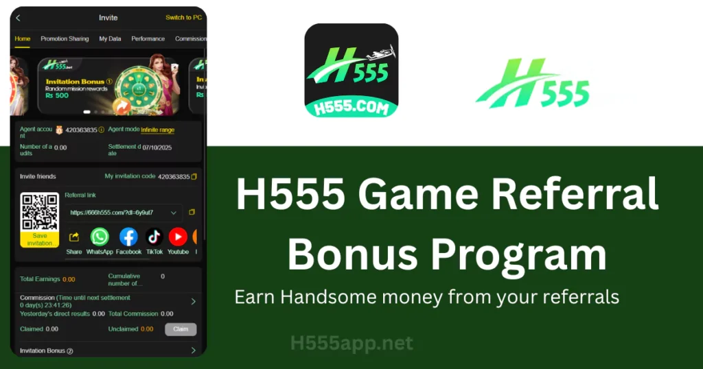 H555 Game Referral Bonus Program