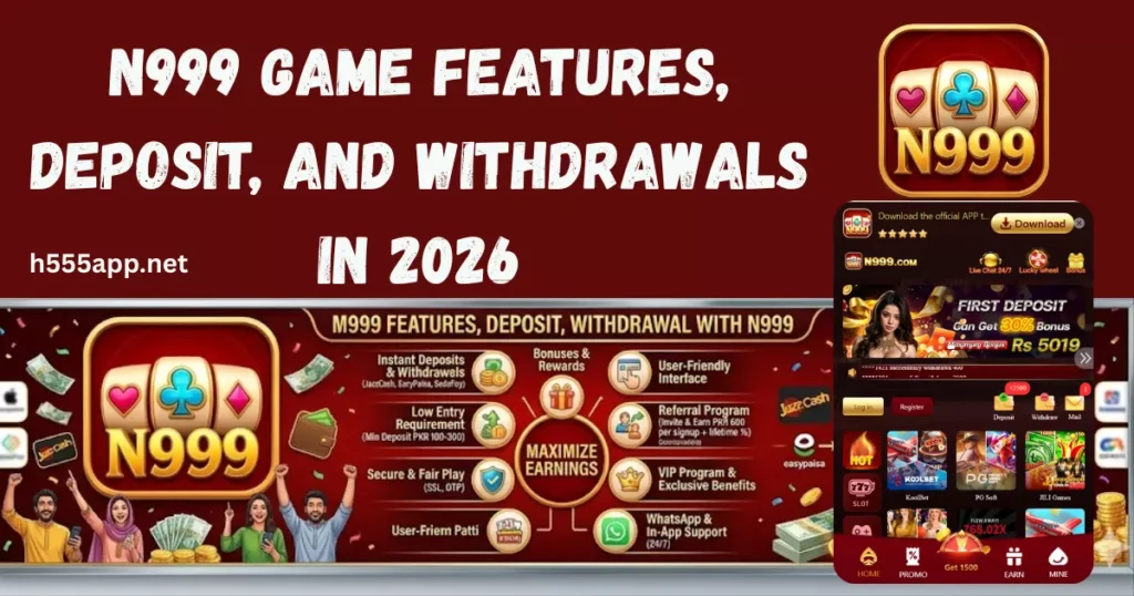 N999 Game Features, Deposits, and Withdrawals